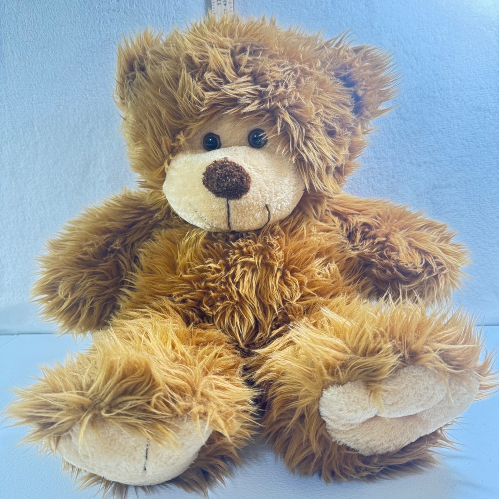 Vintage 2000 Preferred Plush Brown Shaggy Teddy Bear Large Stuffed Animal P27988